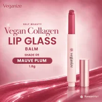 Self Beauty Veganize Collagen Lip Glass Balm (Shade 09 Mauve Plum) - 1.8g